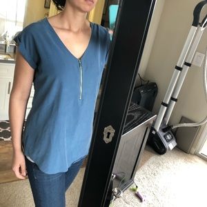 Express Zip Front Gramercy Tee